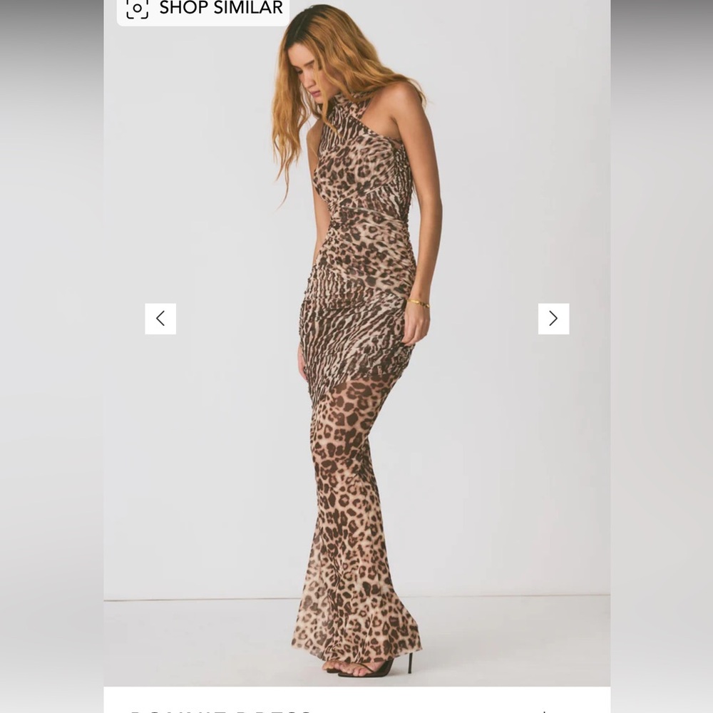 SER.O.YA Ronnie dress tan leopard